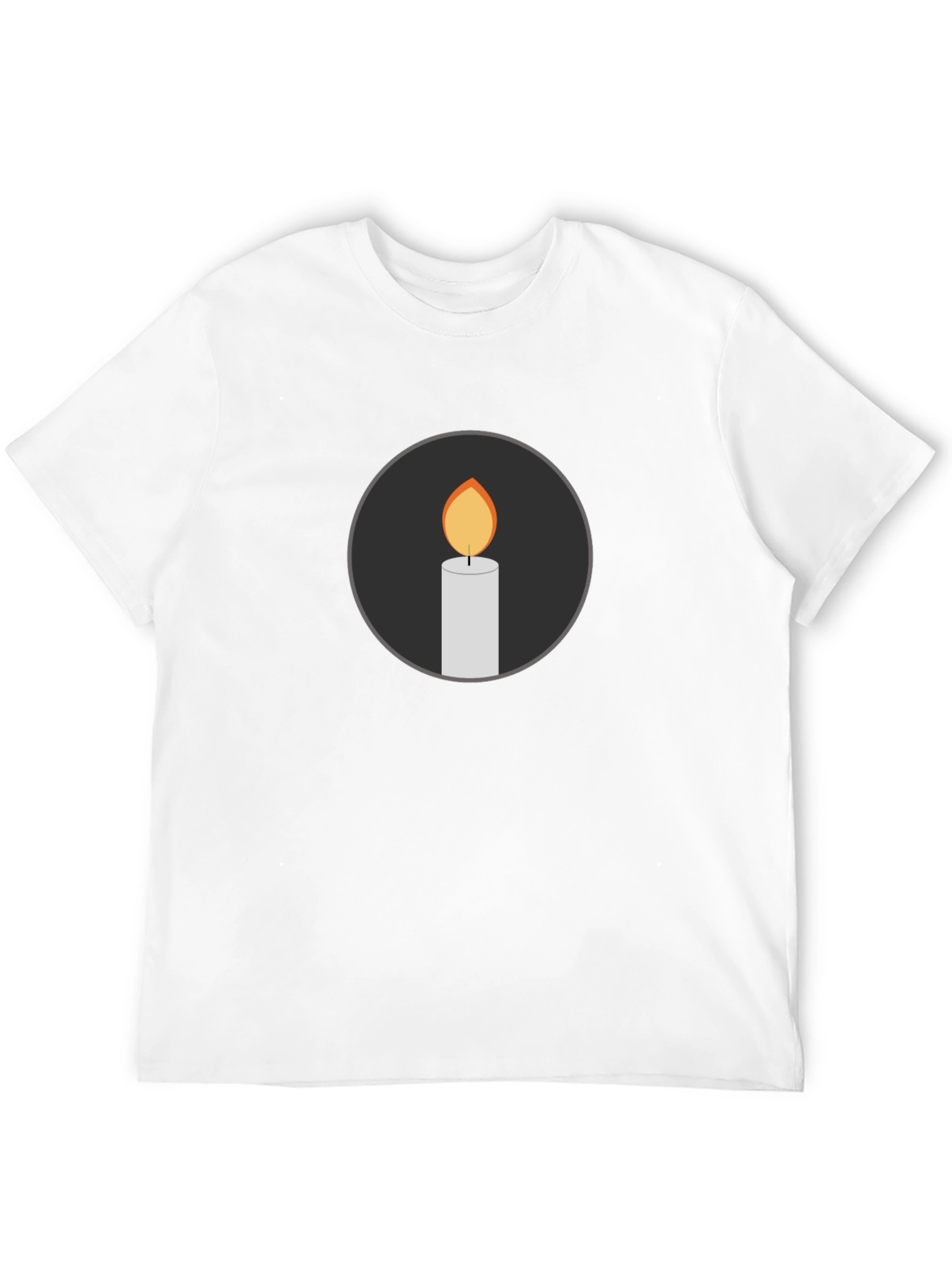 Candle Graphic Black T-Shirt