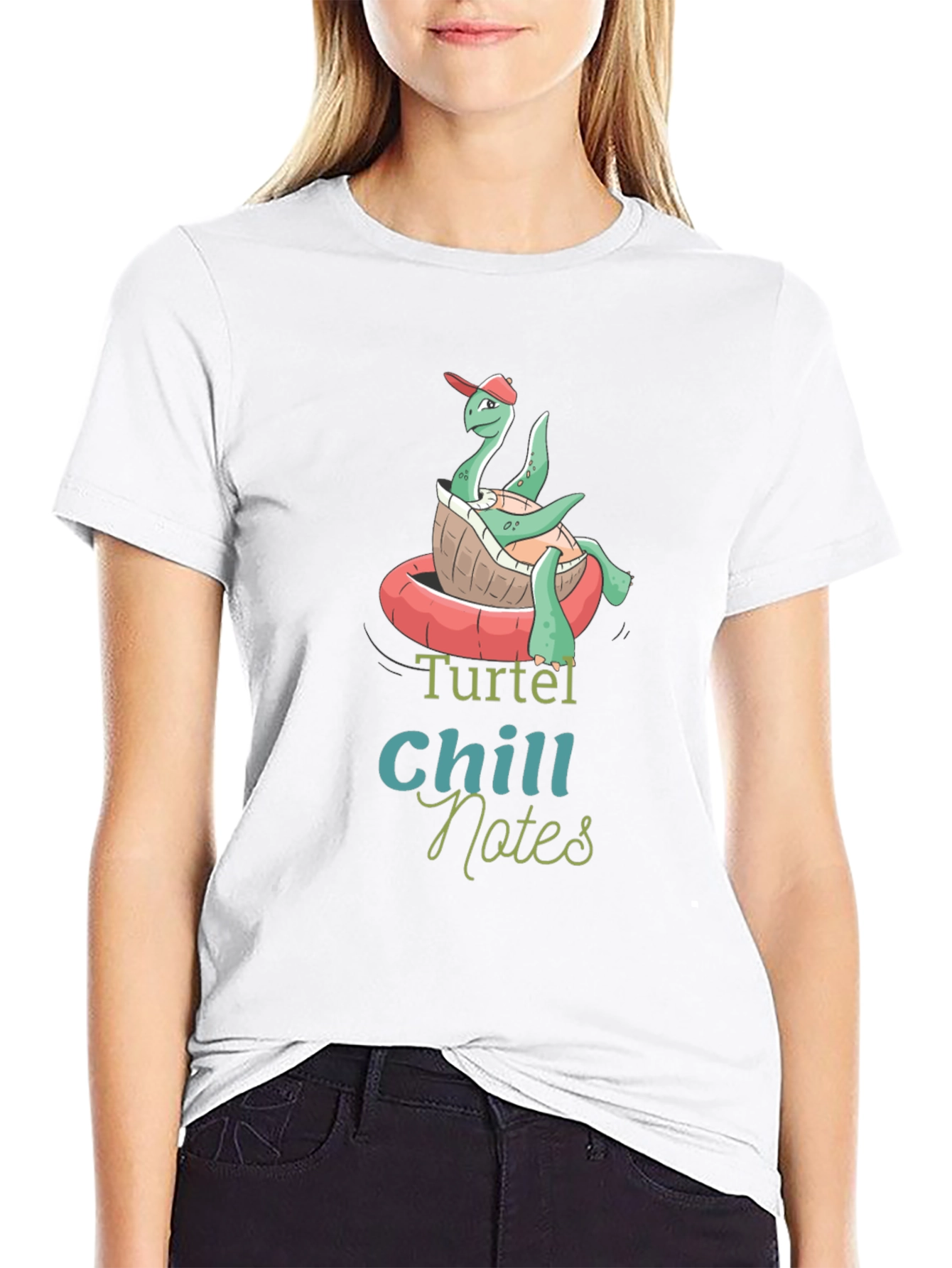 Turtel Chill Notes Black T-Shirt