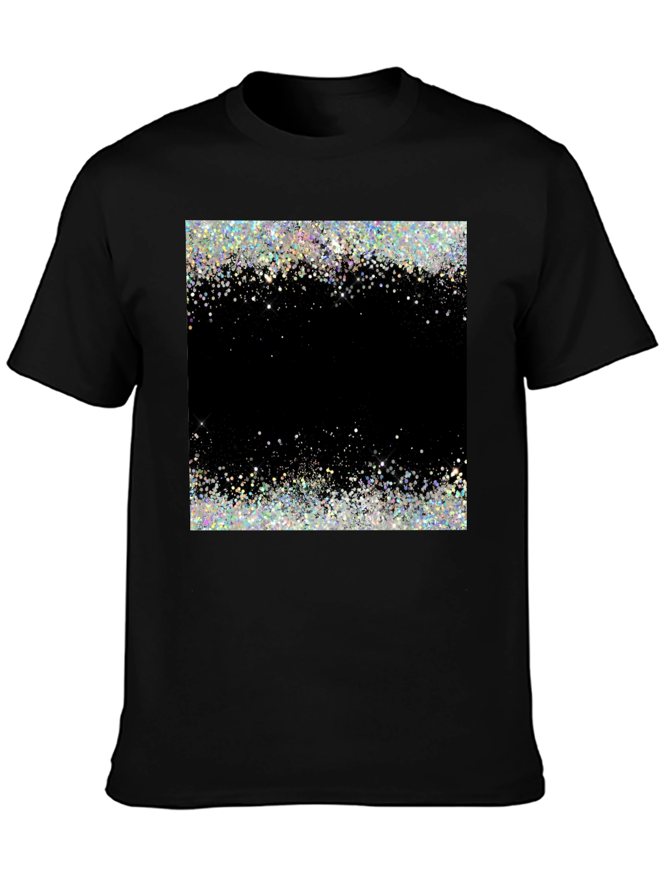 Sparkling Galaxy Black T-Shirt