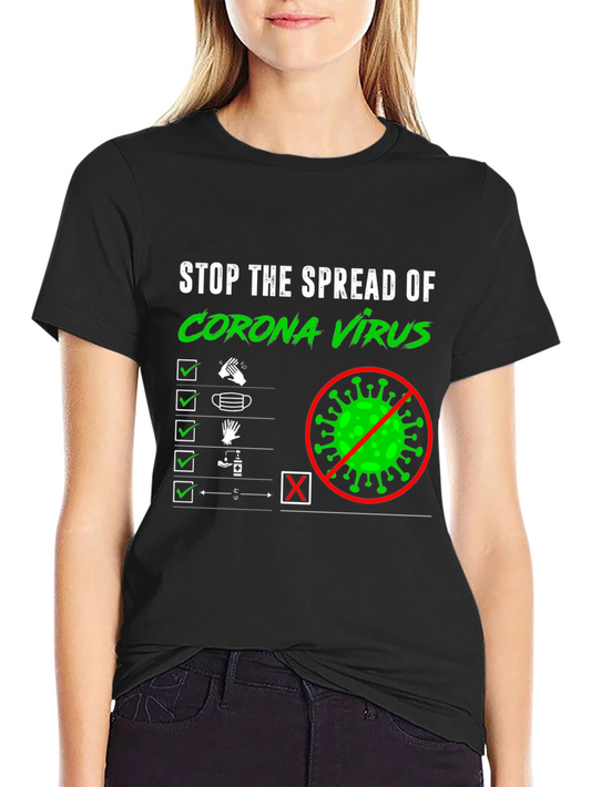 Stop the Spread Corona Virus Graphic Tee