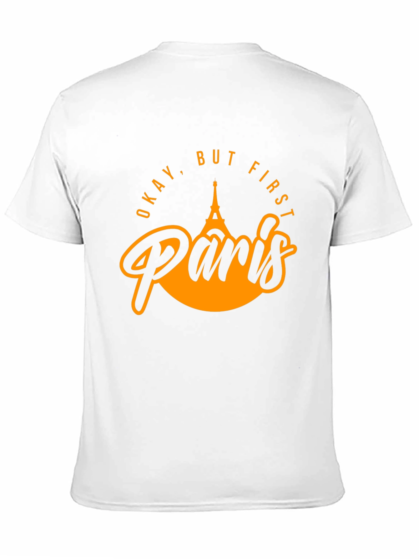 Okay But First Paris Black Graphic Tee