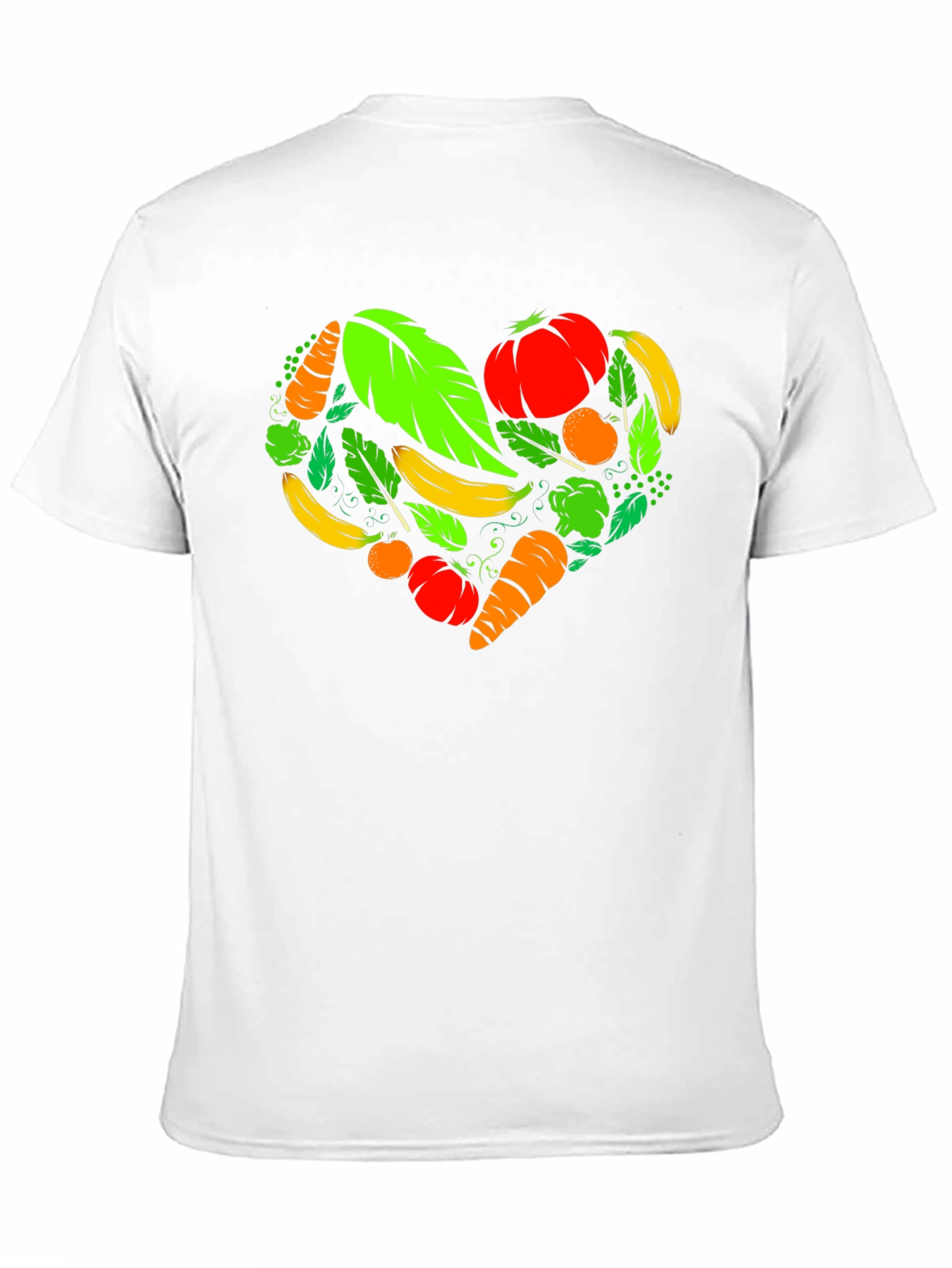 Vegan Heart Black T-Shirt - Plant Based Love