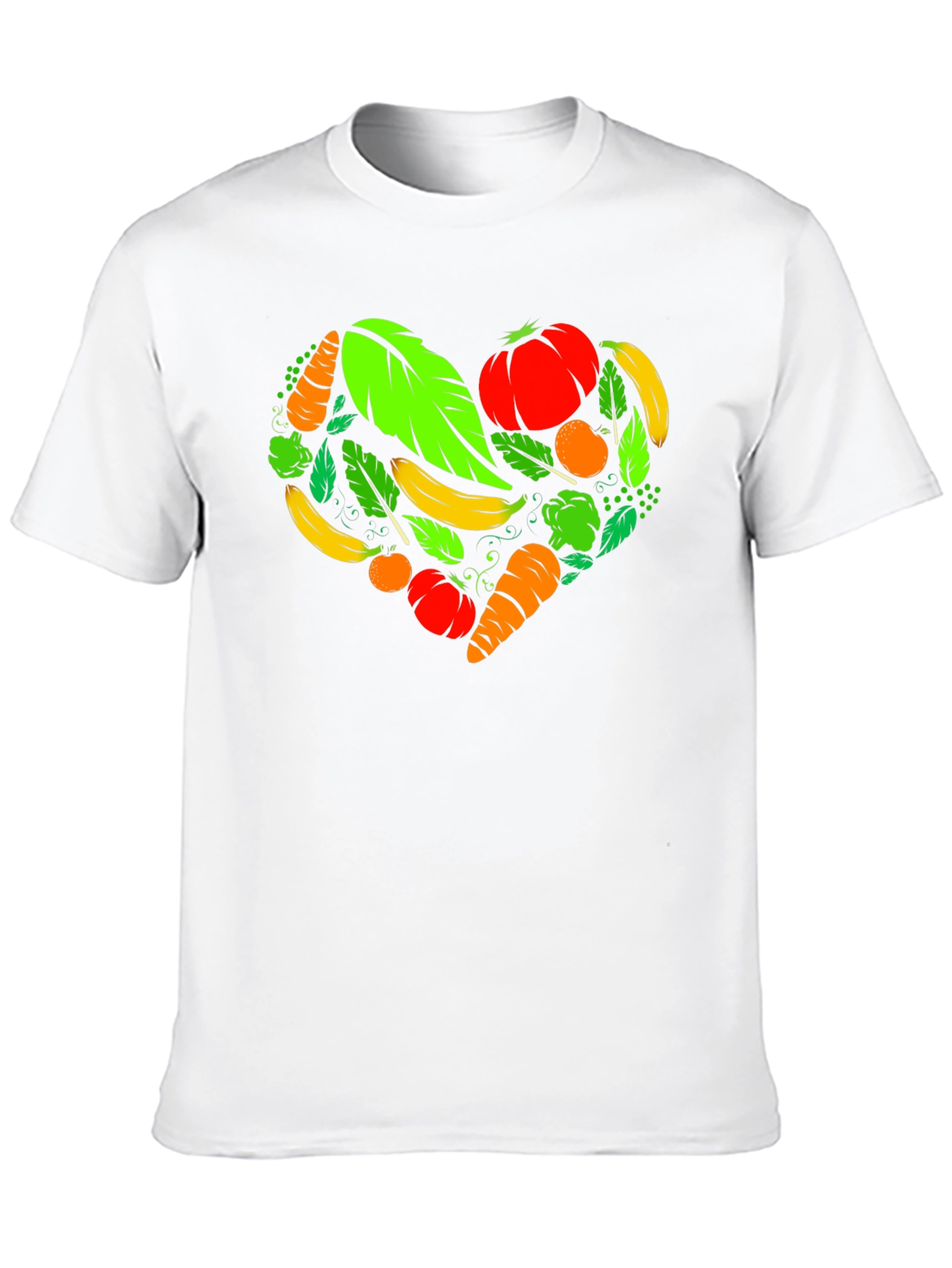 Vegan Heart Black T-Shirt - Plant Based Love