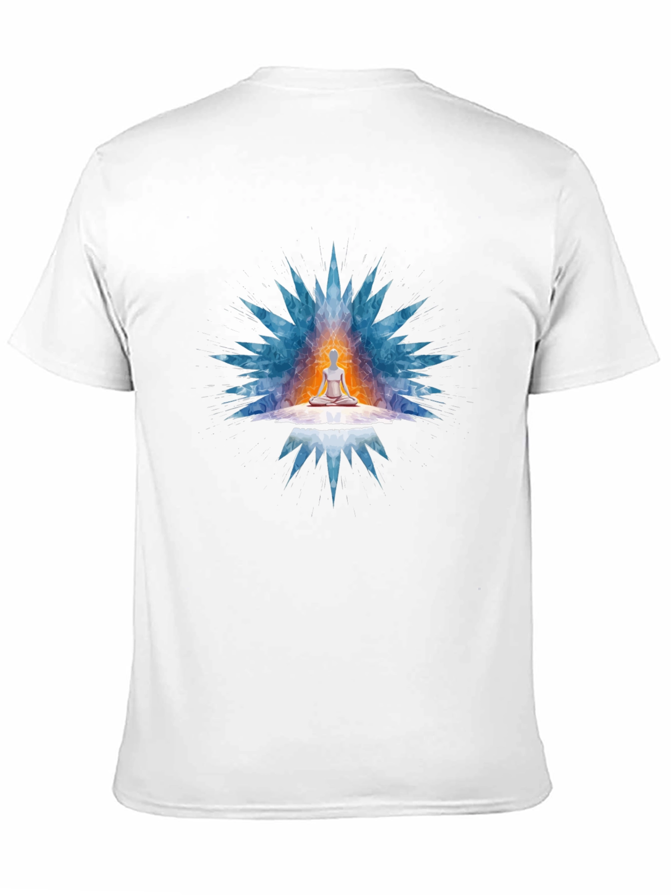 Meditative Aura Graphic Tee - Unisex Black T-Shirt