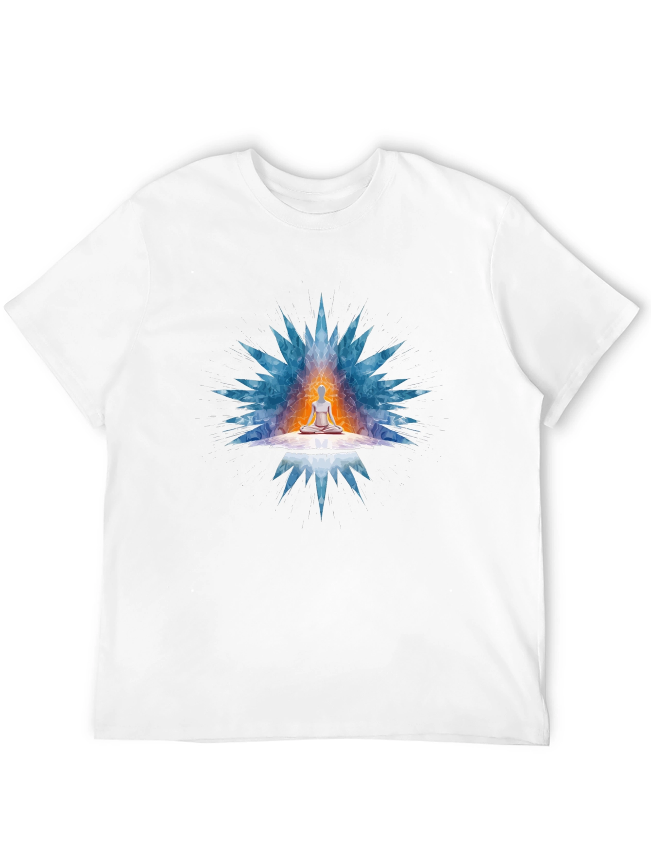 Meditative Aura Graphic Tee - Unisex Black T-Shirt