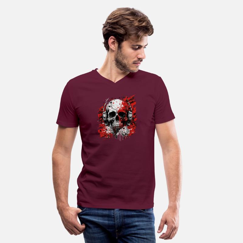 Zombie skull techno dj