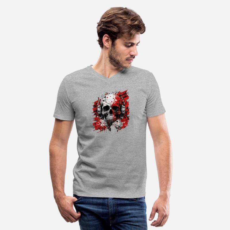 Zombie skull techno dj