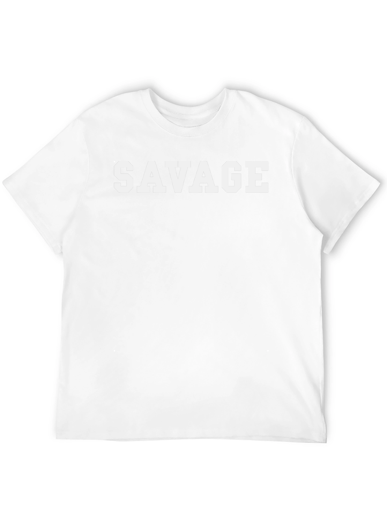 Savage Graphic Print Crew Neck T-Shirt