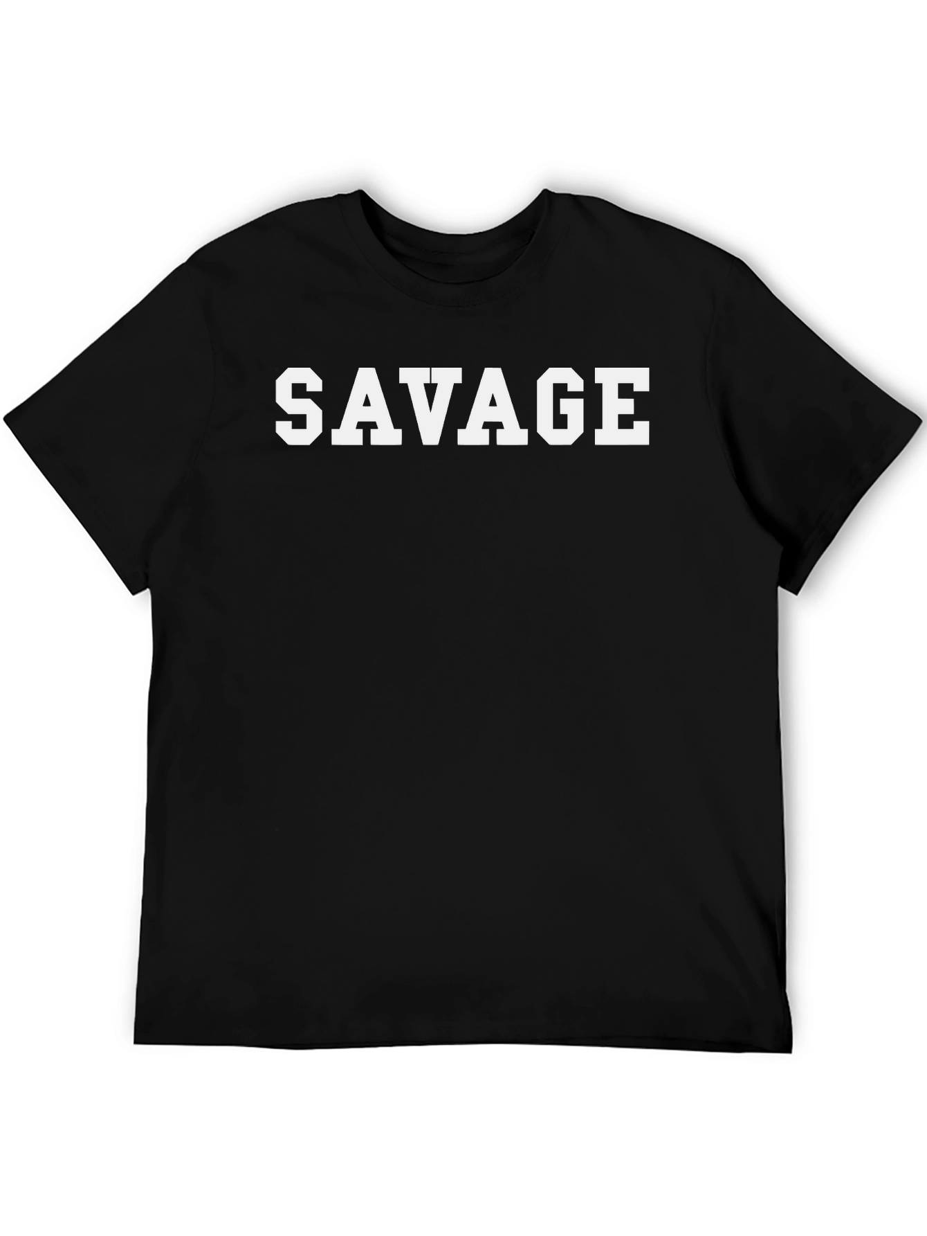 Savage Graphic Print Crew Neck T-Shirt
