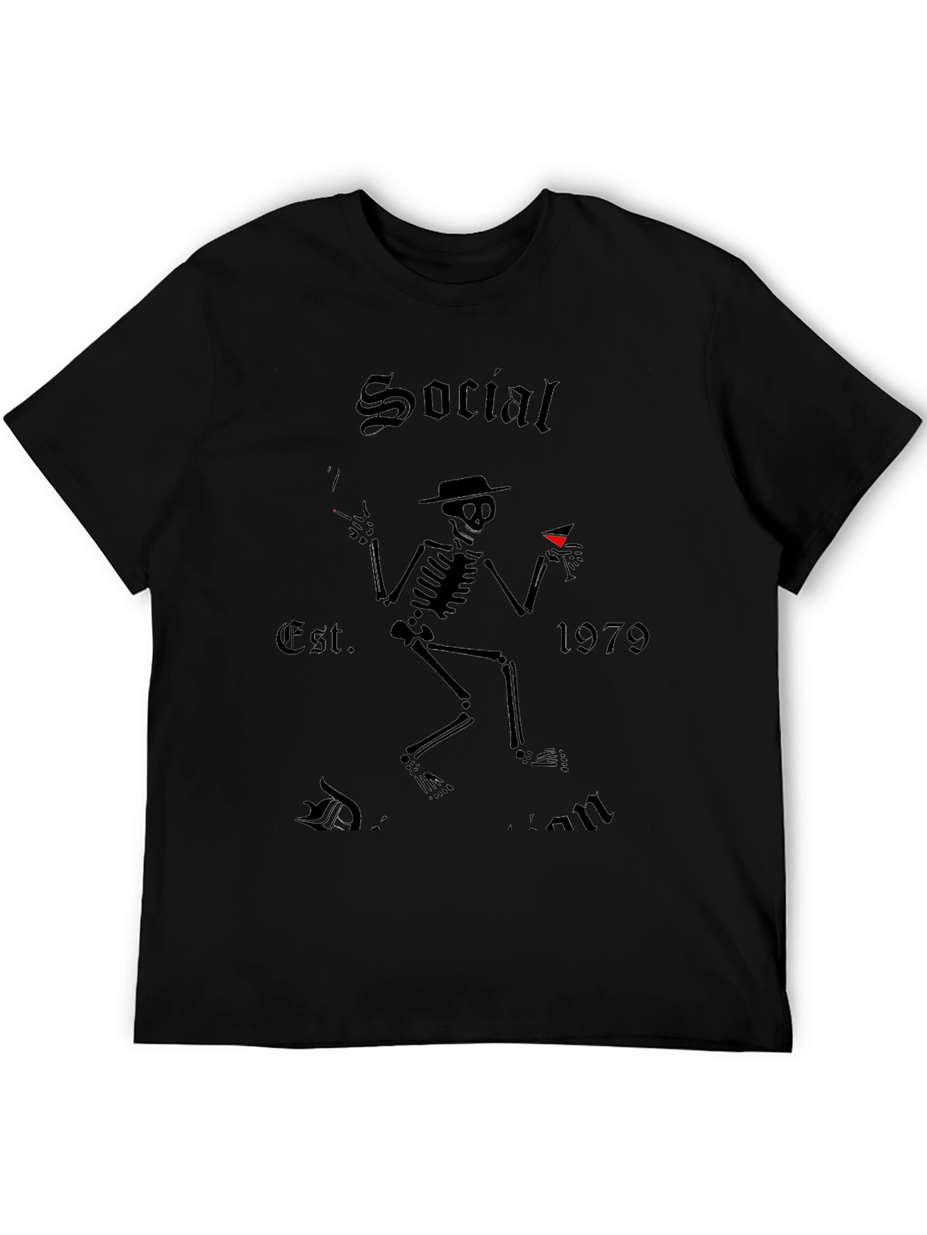 Social Distortion Skeleton Martini Graphic Tee