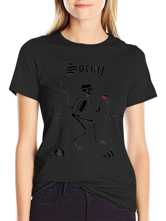 Social Distortion Skeleton Martini Graphic Tee