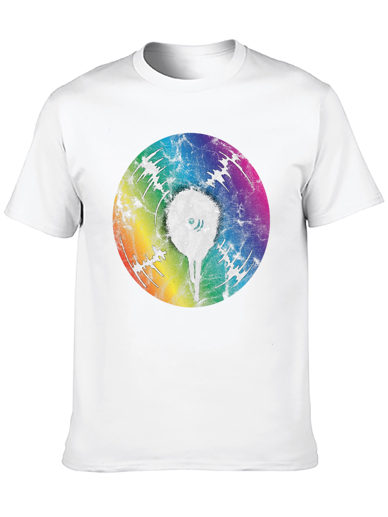Rainbow Eye Graphic Black T-Shirt