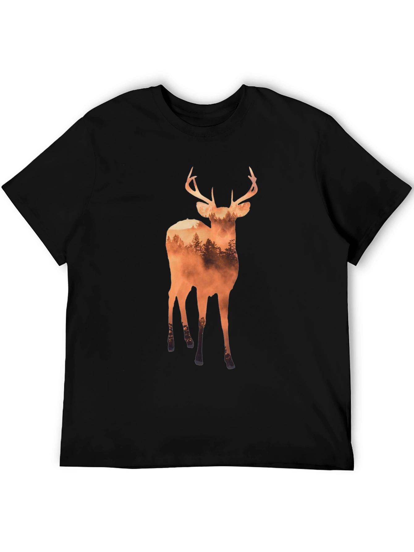 Deer Forest Graphic Tee - Nature Inspired T-Shirt