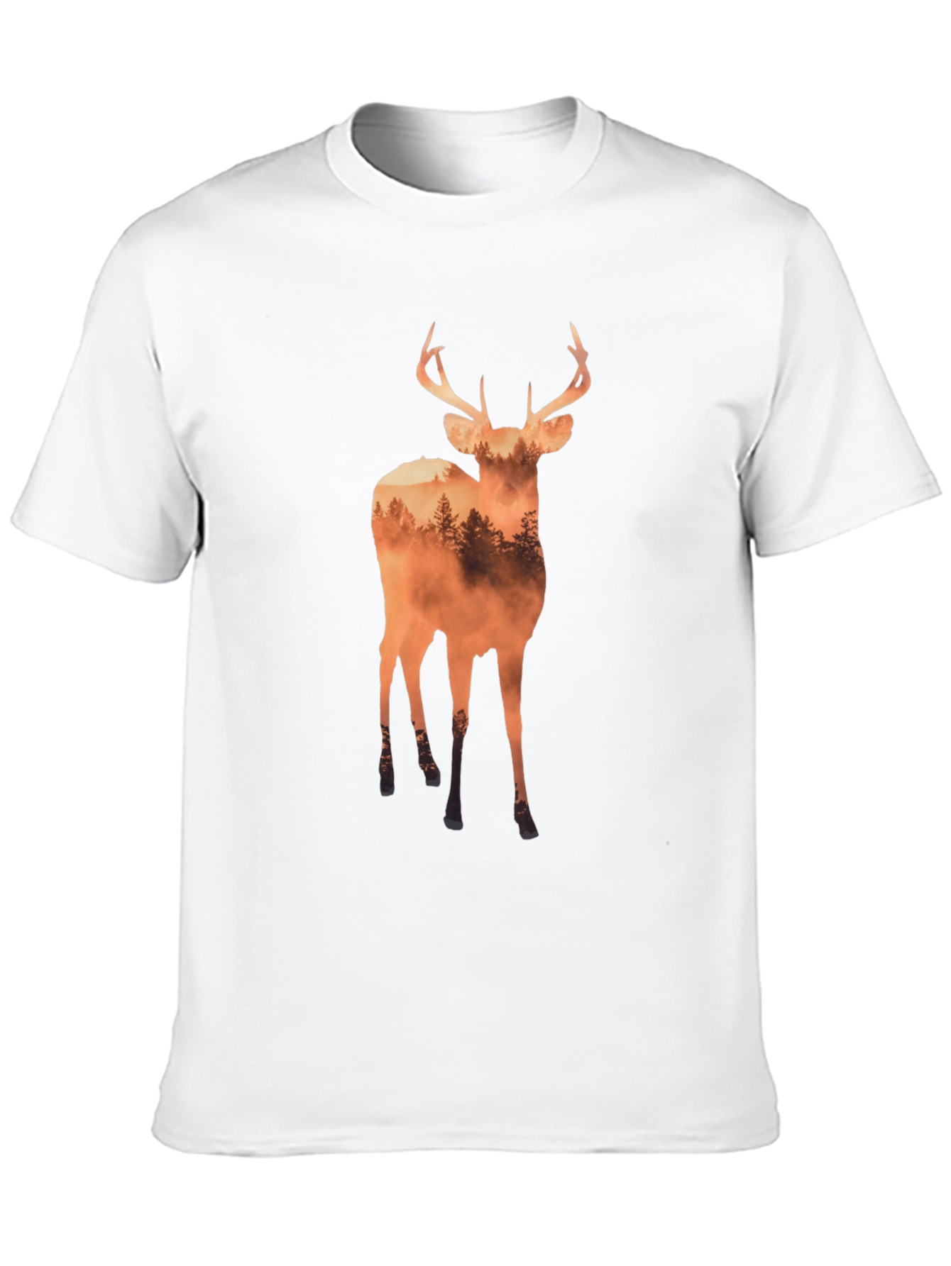 Deer Forest Graphic Tee - Nature Inspired T-Shirt