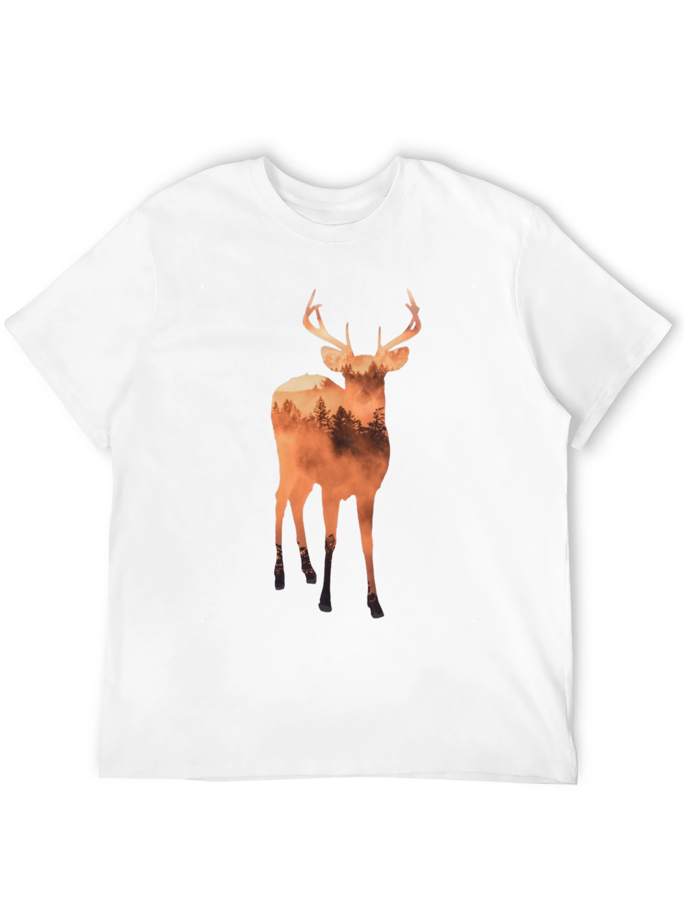 Deer Forest Graphic Tee - Nature Inspired T-Shirt