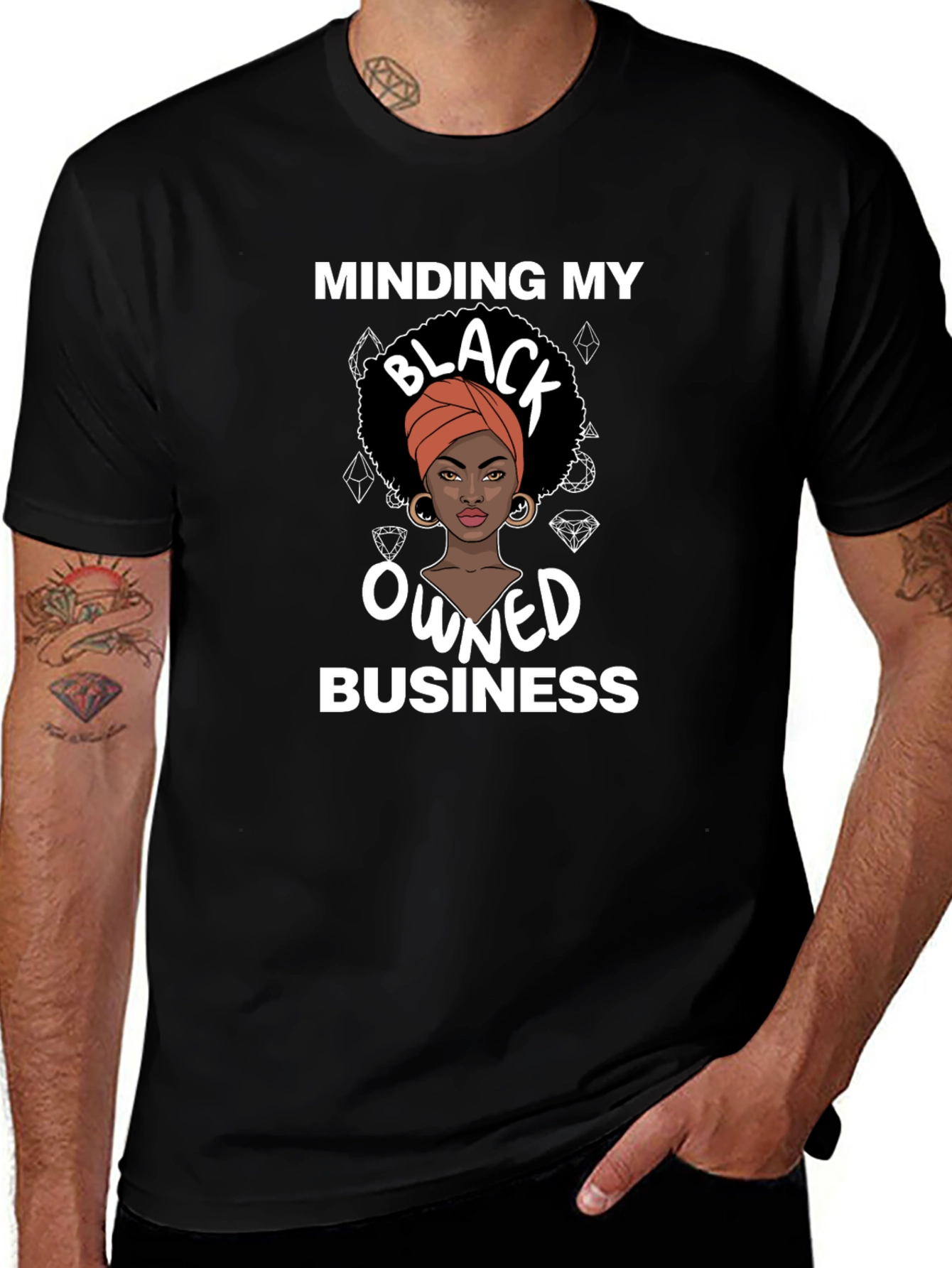 Minding My Black Owned Business Graphic Tee